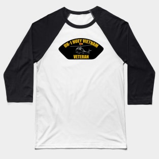 UH-1 Huey Vietnam Veteran Baseball T-Shirt